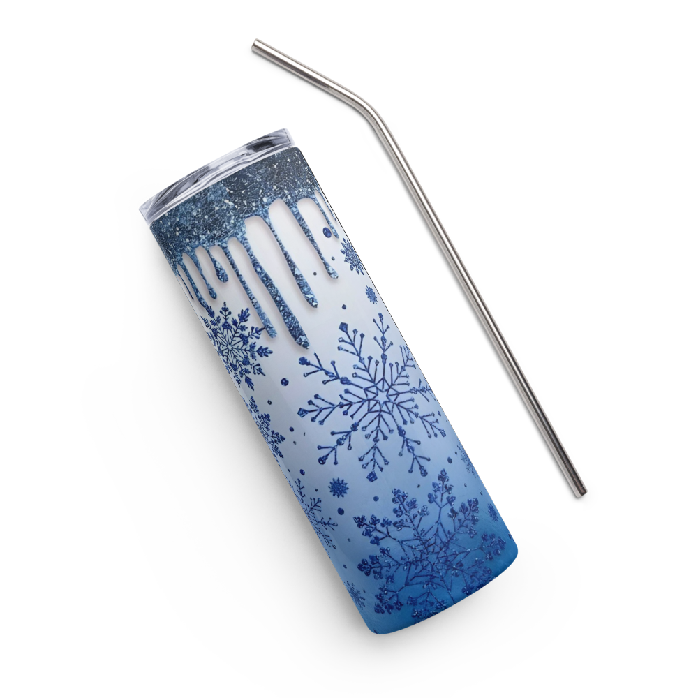 Snow Flake Drip 20oz Tumbler