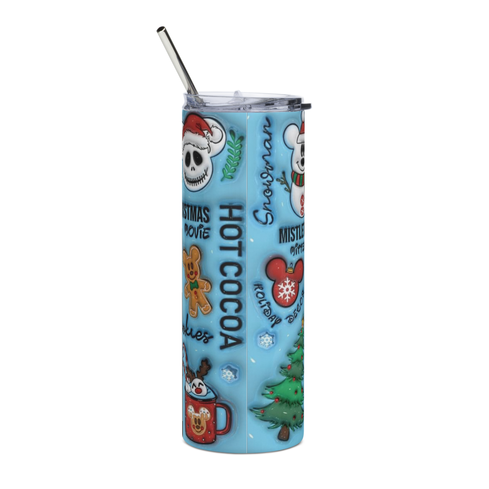 Christmas Vibes Puffy 20oz Tumbler Cup