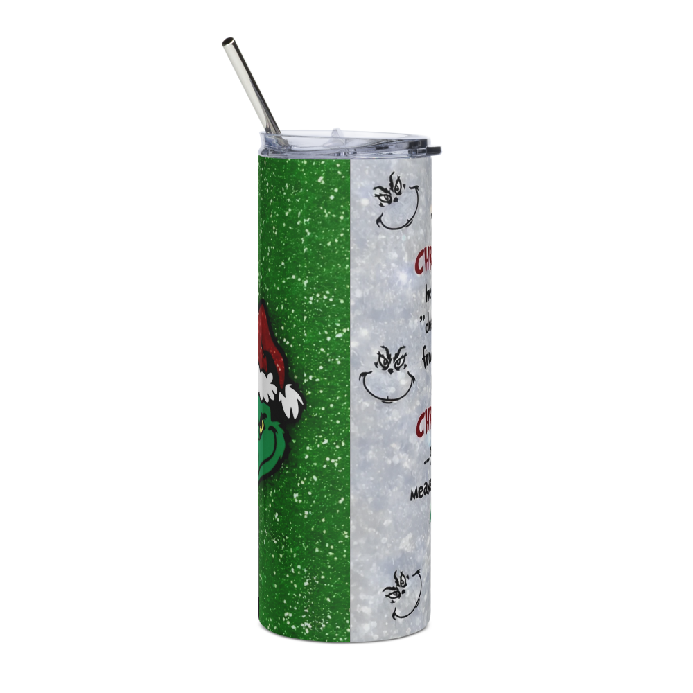 Glitter Grinch Dr. Suess 20oz Tumbler