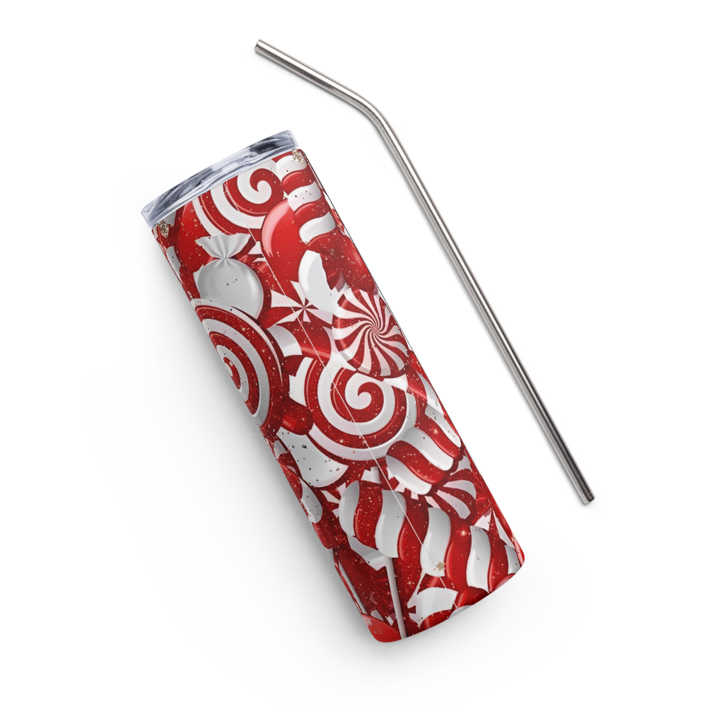 Candy Cane Wishes Christmas 20oz Tumbler