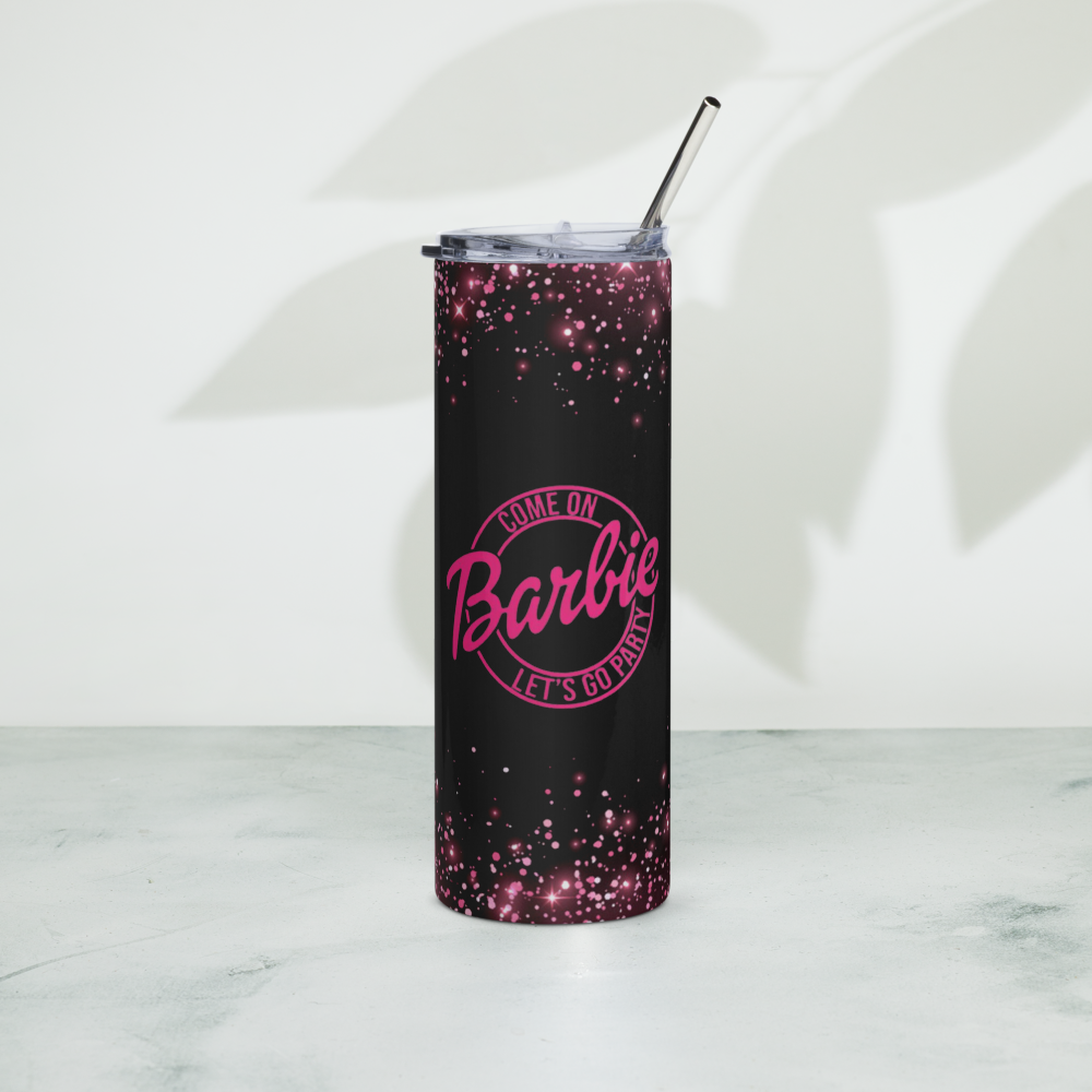 Let's Go Party Barbie 20oz Tumbler Cup