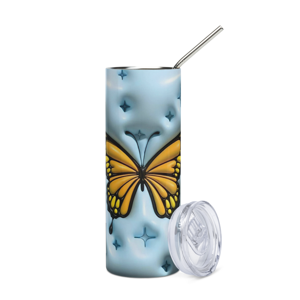 Butterfly Puffy 20oz Tumbler Cup