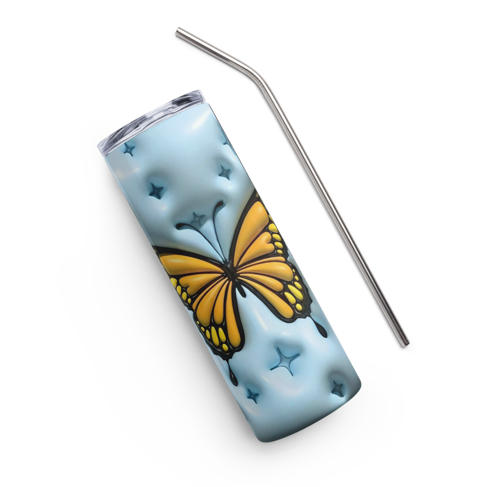 Butterfly Puffy 20oz Tumbler Cup