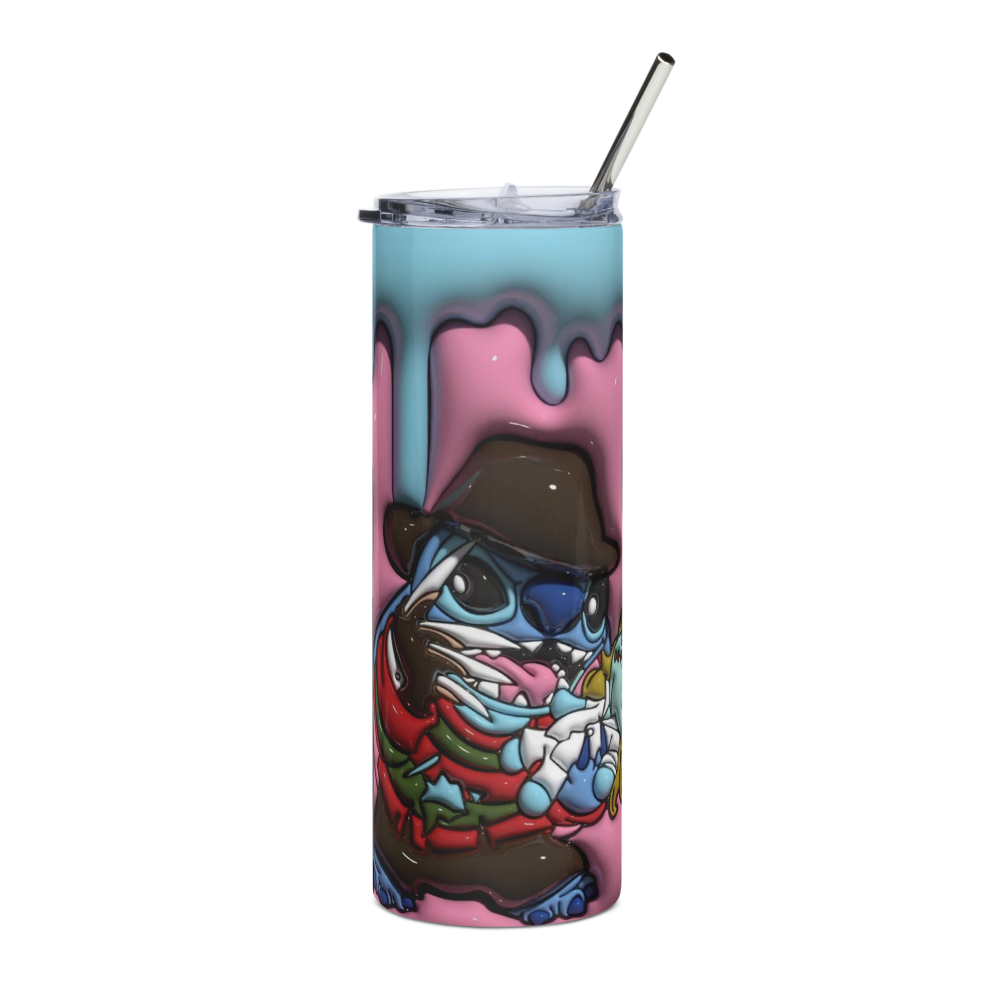 Stitch On Elm Street Puffy 20oz Tumbler Cup