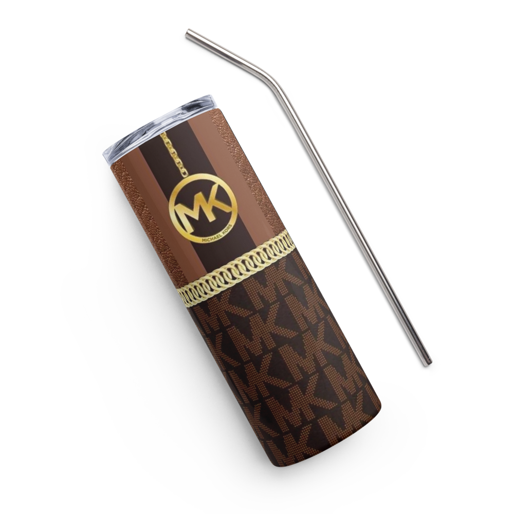 Brown Leather MK 20oz Tumbler Cup