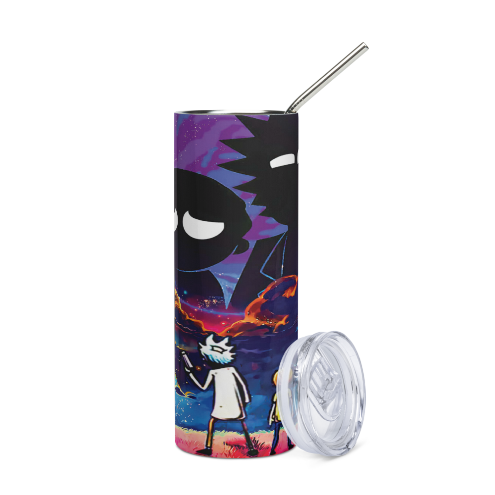 Silhouette Rick and Morty 20oz Tumbler