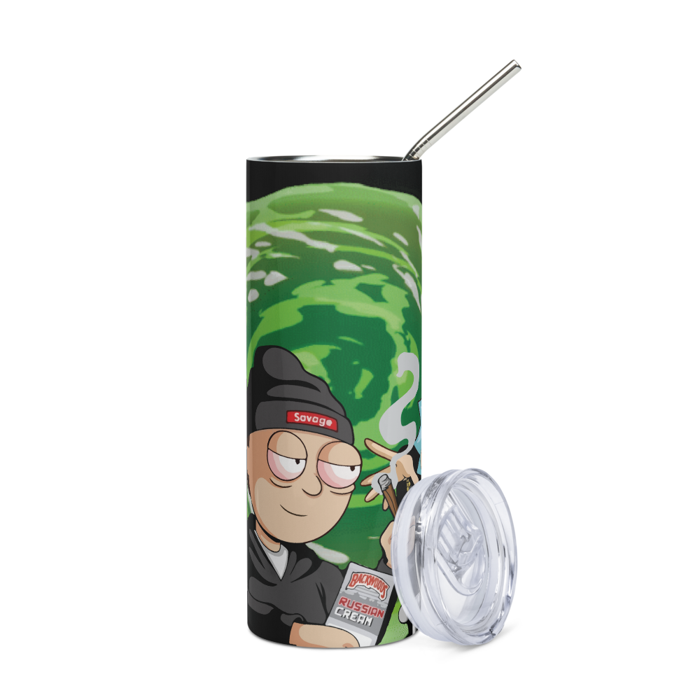 Stoned Rick and Morty 20oz Tumbler