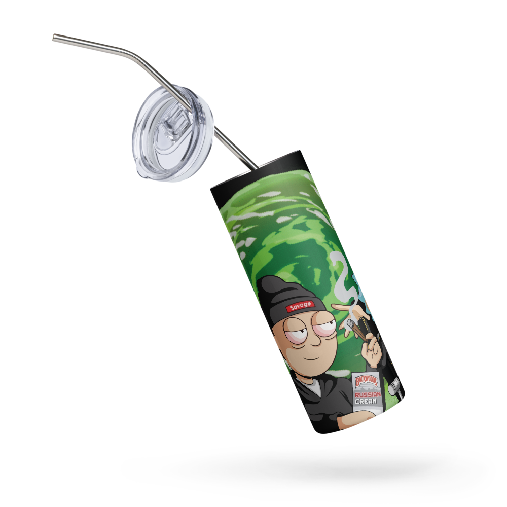 Stoned Rick and Morty 20oz Tumbler