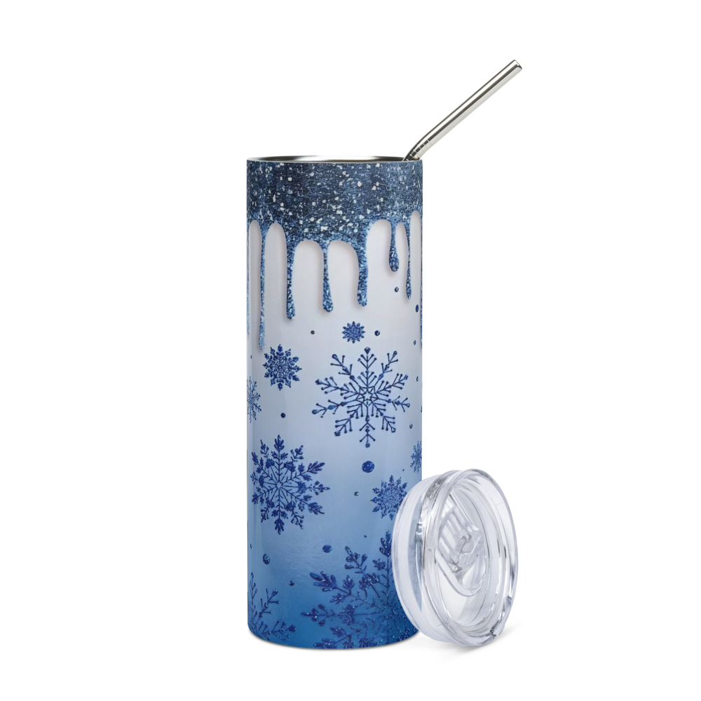 Snow Flake Drip 20oz Tumbler