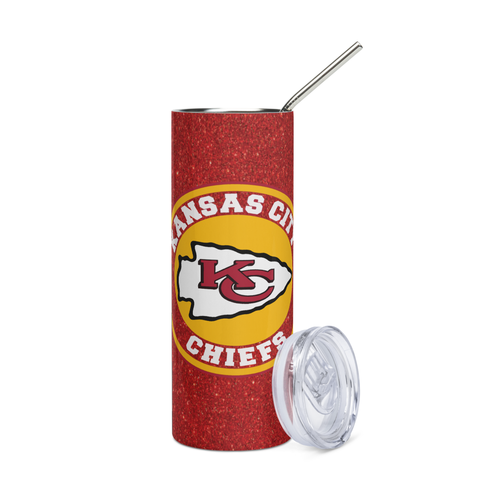 Glitter KC Chiefs 20oz Tumbler