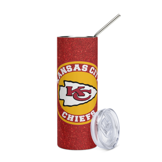 Glitter KC Chiefs 20oz Tumbler