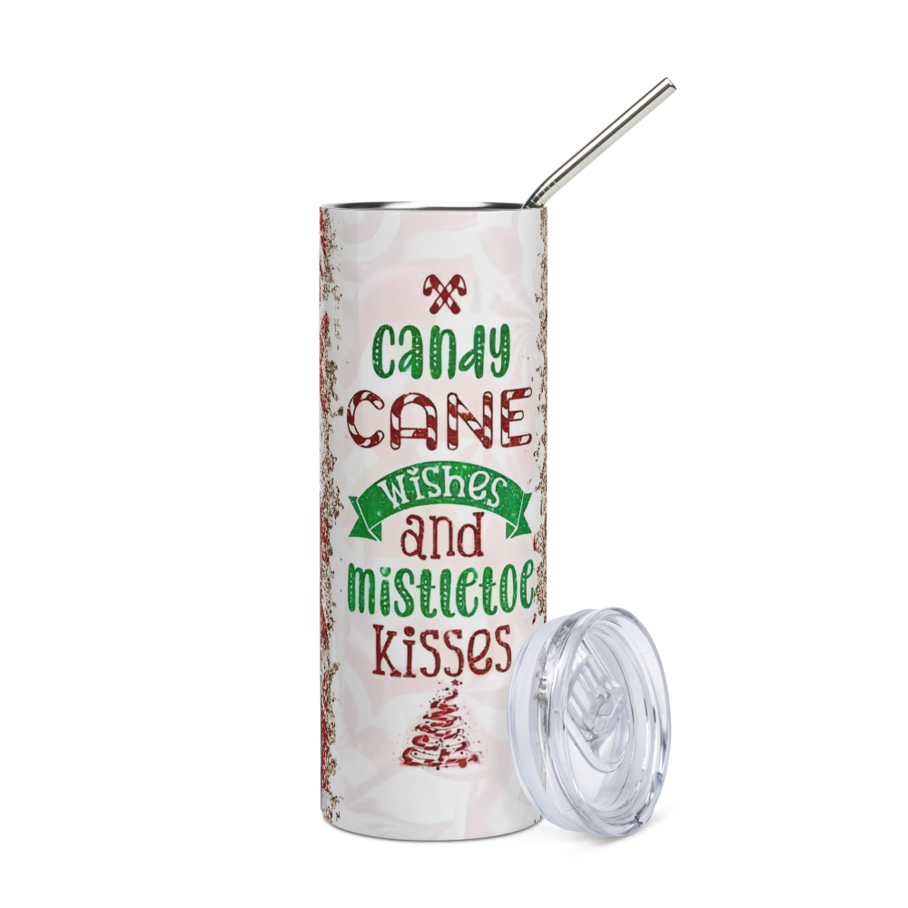 Candy Cane Wishes Christmas 20oz Tumbler