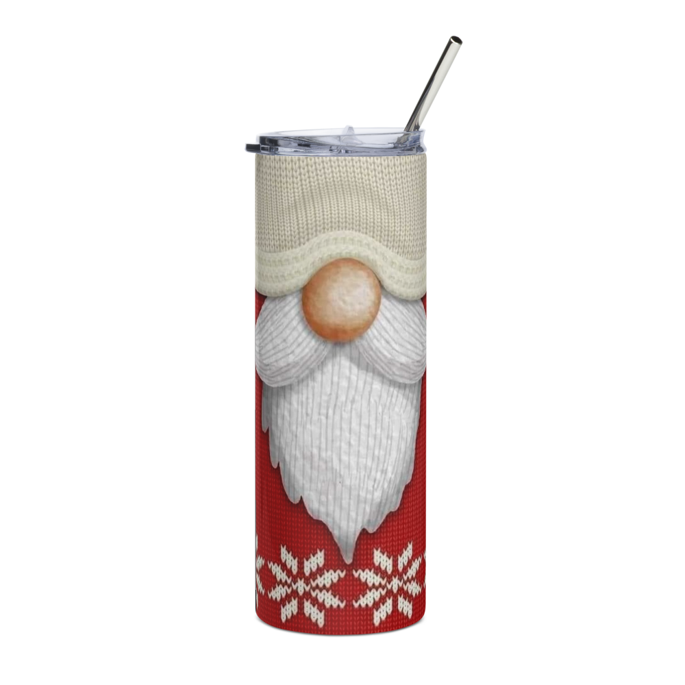 Crochet Christmas Gnome 20oz Tumbler