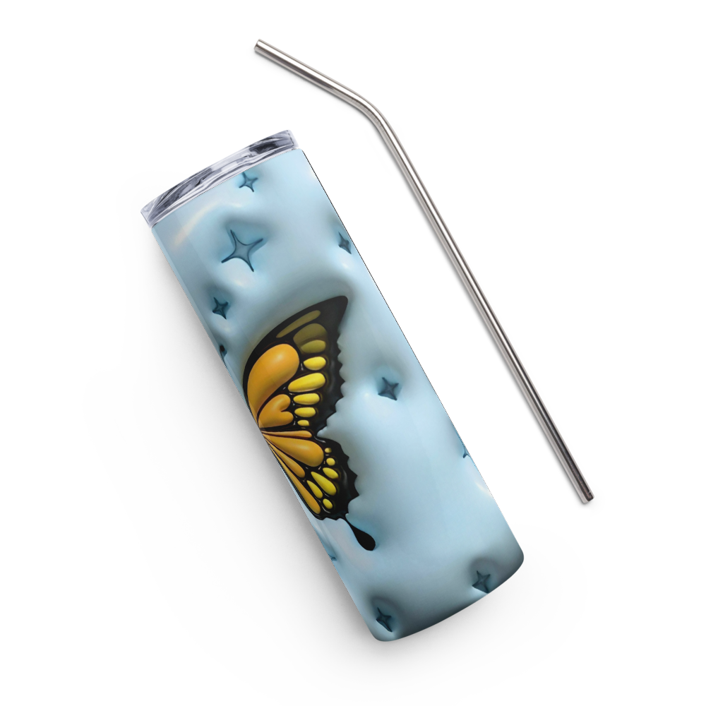 Butterfly Puffy 20oz Tumbler Cup