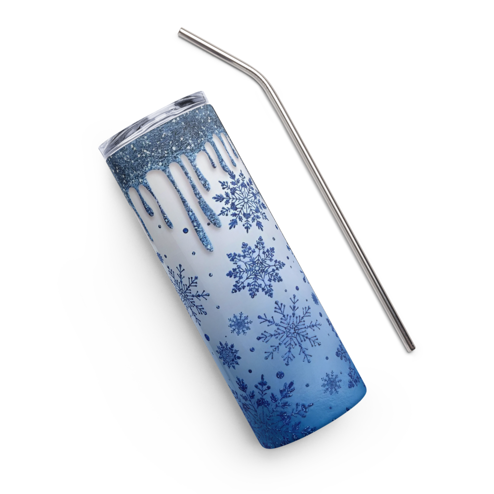 Snow Flake Drip 20oz Tumbler