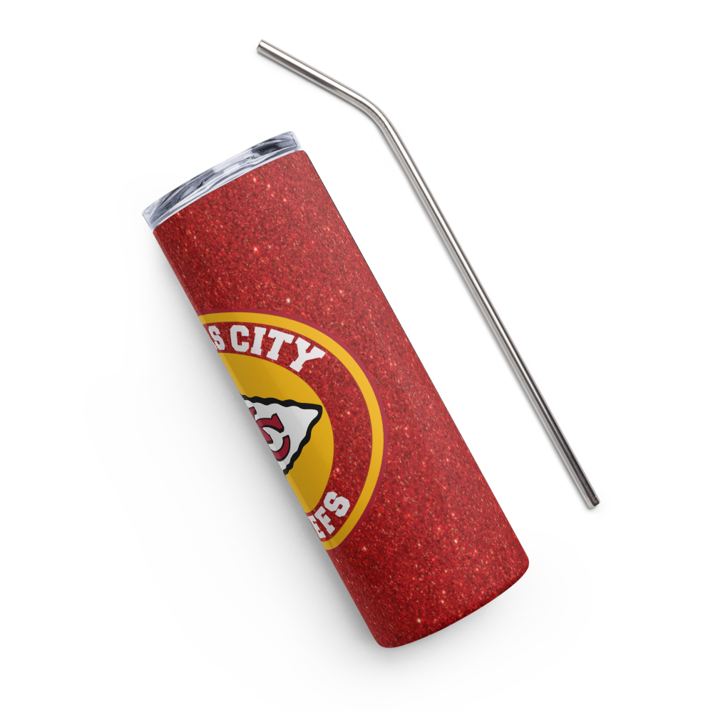 Glitter KC Chiefs 20oz Tumbler