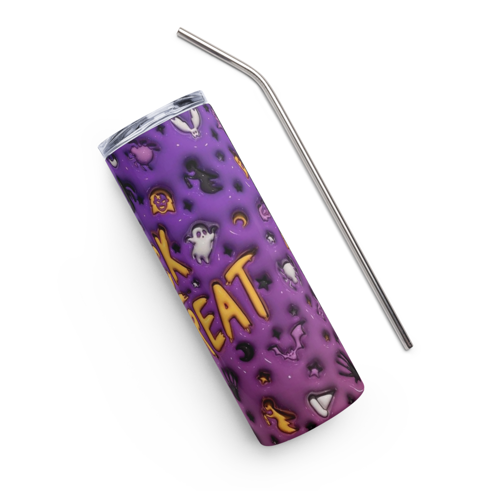 Trick Or Treat Puffy Halloween 20oz Tumbler