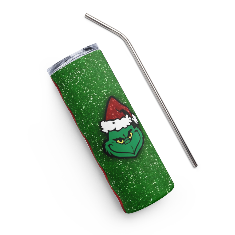 Glitter Grinch Dr. Suess 20oz Tumbler