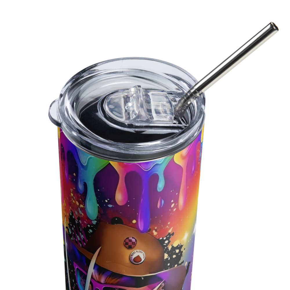 Rainbow Retro Freddy 20oz Tumbler