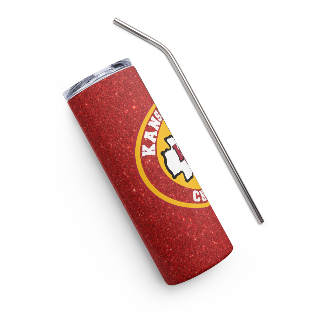 Glitter KC Chiefs 20oz Tumbler