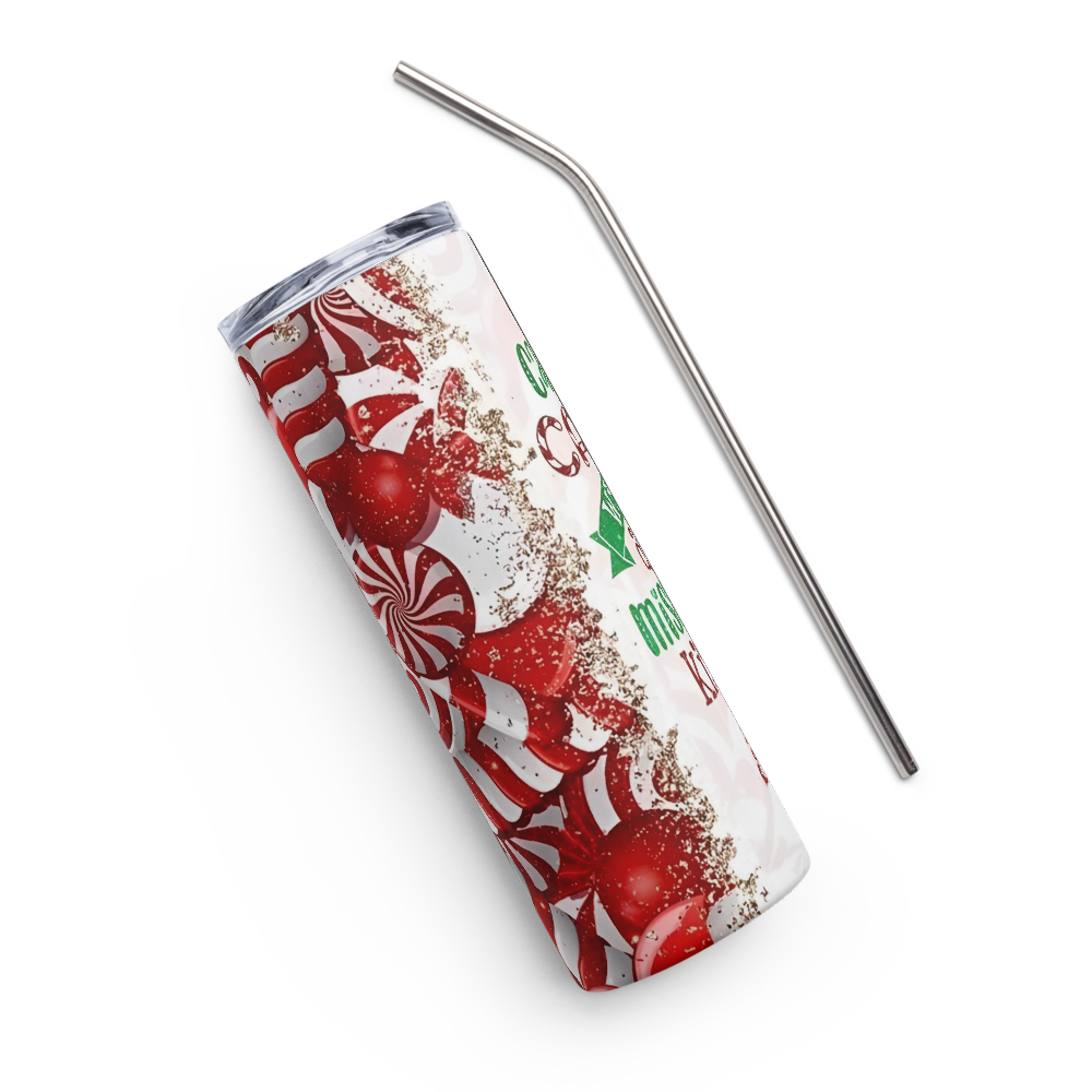 Candy Cane Wishes Christmas 20oz Tumbler